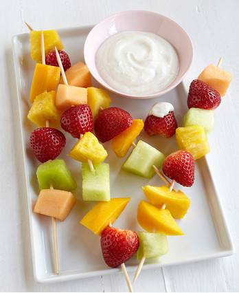 Food-Celebrations - Fruit Kabobs with Yogurt Dipping Sauce - Walmart.com
