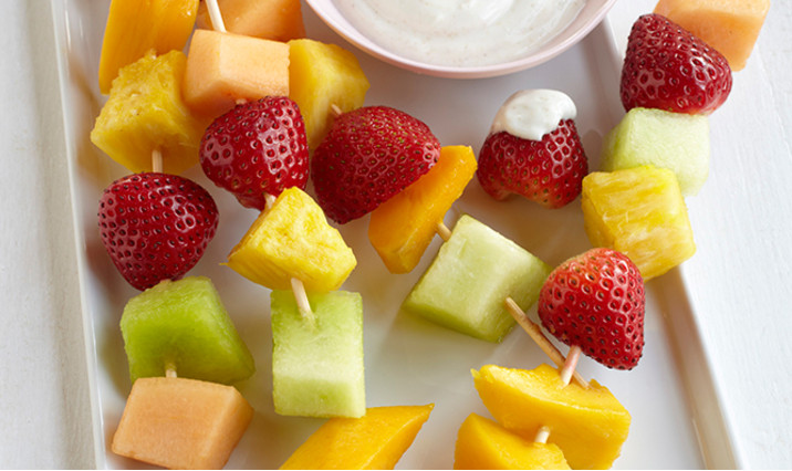Fruit Kabobs with Yogurt Dipping Sauce Recipe - Walmart.com